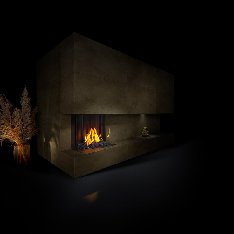 Barbas Gas Fires Gas Fire Panorama 70-70 Barbas Gas Fires Gas Fire Panorama 70-70
