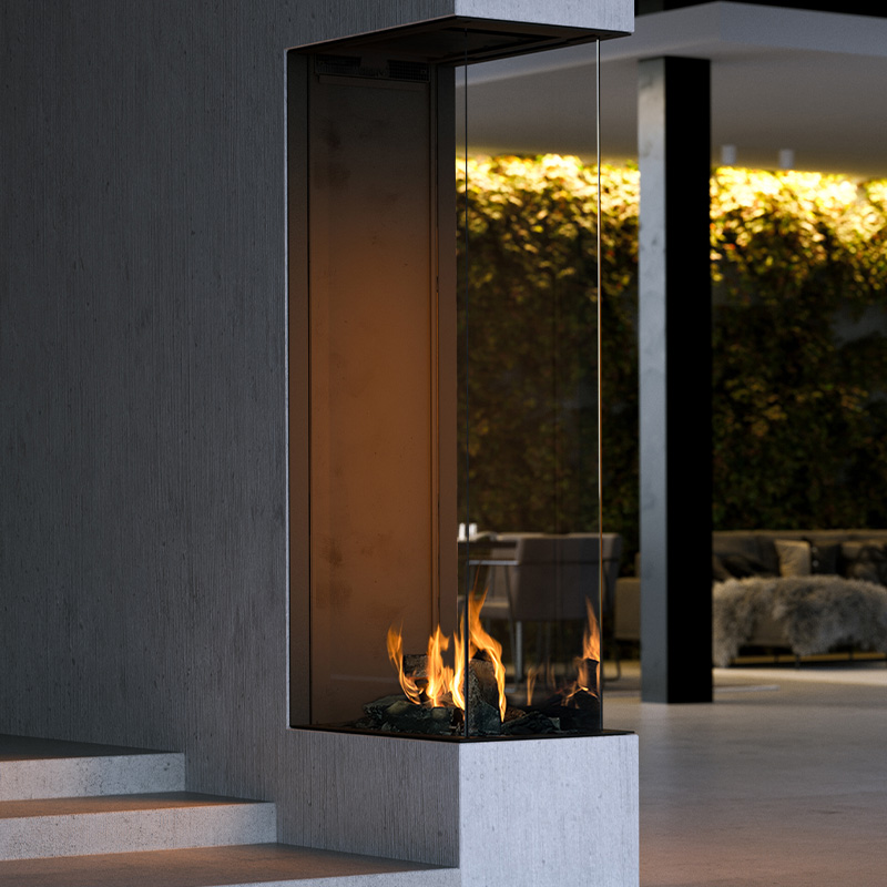 Element 4 Gas Fires Element 4 Sky Large Room Divider New Forest 650 SQ_