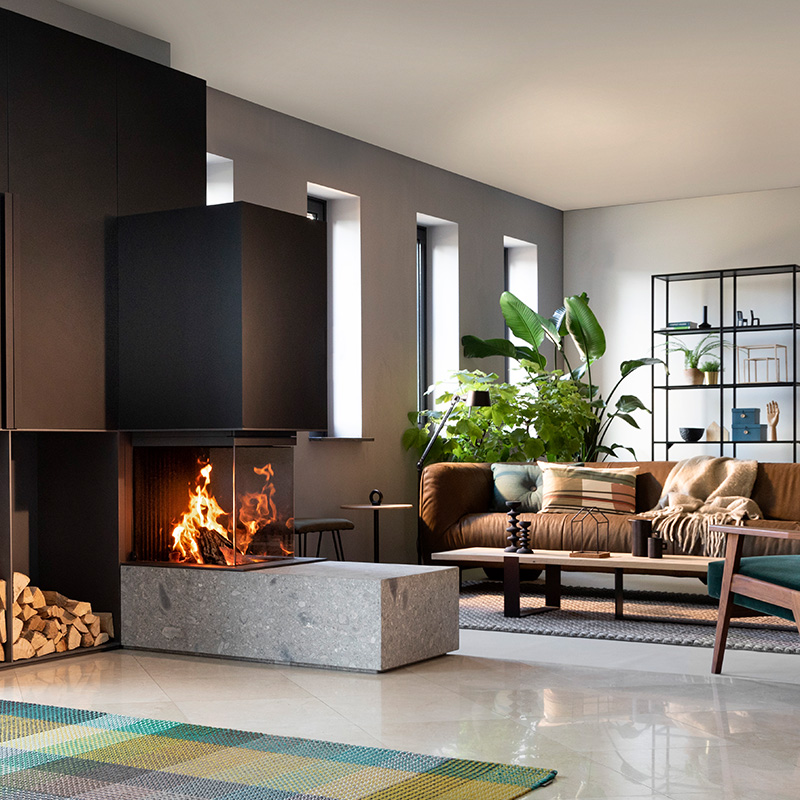 Kalfire Wood Fires W Series Kalfire W53_50R New Forest 650 SQ_