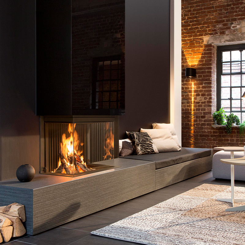 Kalfire Wood Fires W Series Kalfire W66_48S_ Element 4 Gas Fires Element 4 Modore 100