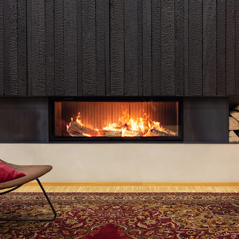 Hoxter Wood Fires Haka Series HAKA 110_51 Built In Front Element 4 Gas Fires Element 4 Modore 100