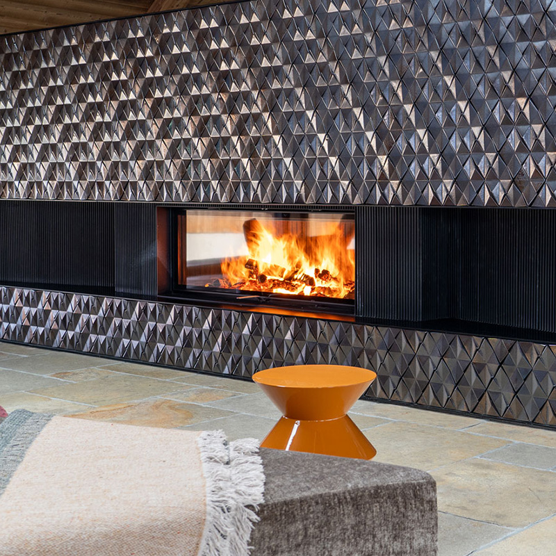 Hoxter Wood Fires Haka Series HAKA 150_51 Built In Front Element 4 Gas Fires Element 4 Modore 100