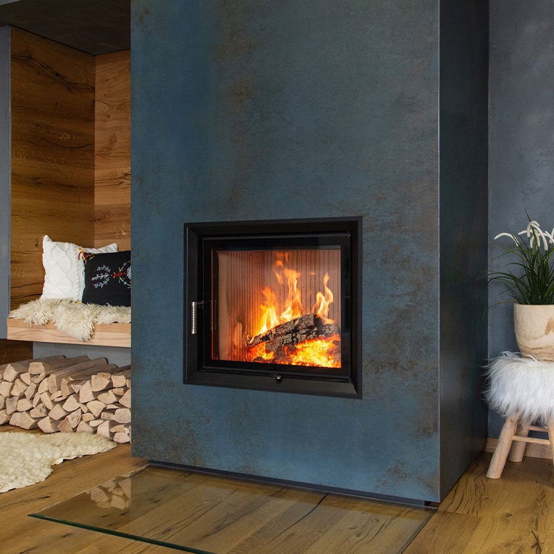Hoxter Wood Fires Haka Series HAKA 63_51 Built In Front Element 4 Gas Fires Element 4 Modore 100