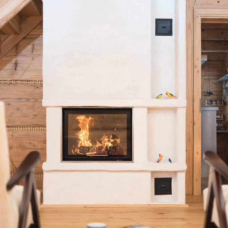 Hoxter Wood Fires Haka Series HAKA 67_51 Built In Front Element 4 Gas Fires Element 4 Modore 100