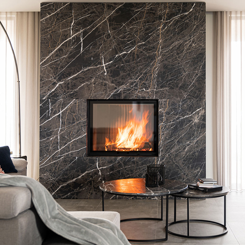 Hoxter Wood Fires Haka Series HAKA 89_72 Built In Front Element 4 Gas Fires Element 4 Modore 100