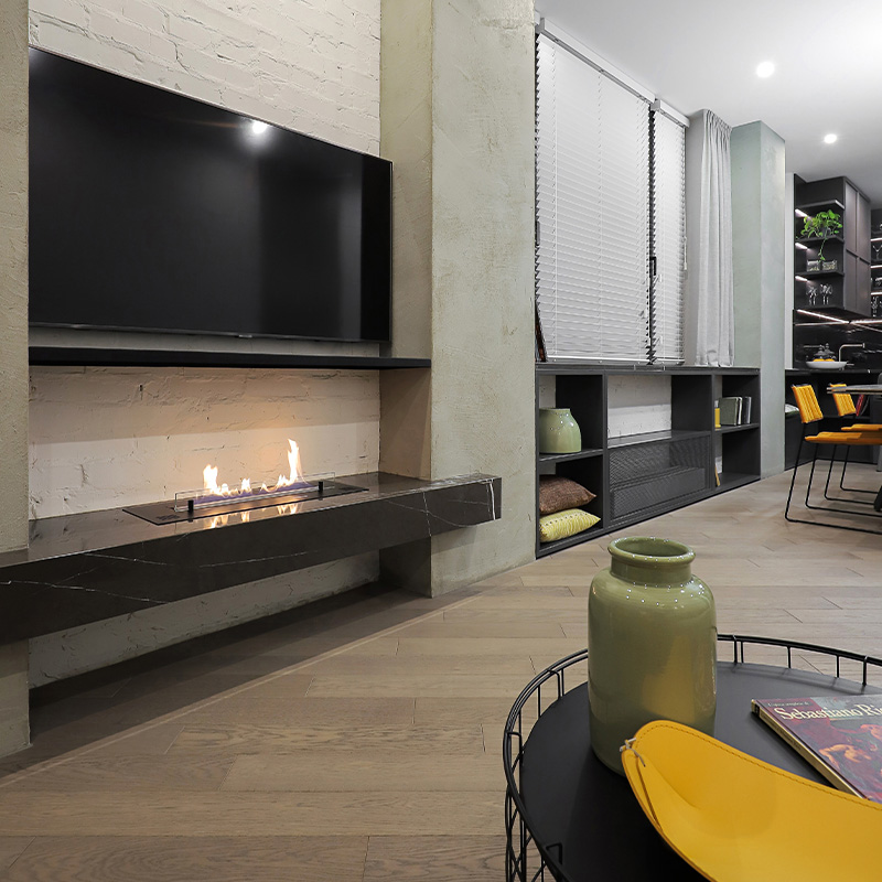 Planika Bioethanol Fireplaces Planika FLA4_4+ 590 3S Element 4 Gas Fires Element 4 Modore 100